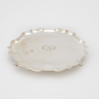 Lot 55 - English Sterling Silver Salver