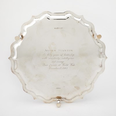 Lot 55 - English Sterling Silver Salver