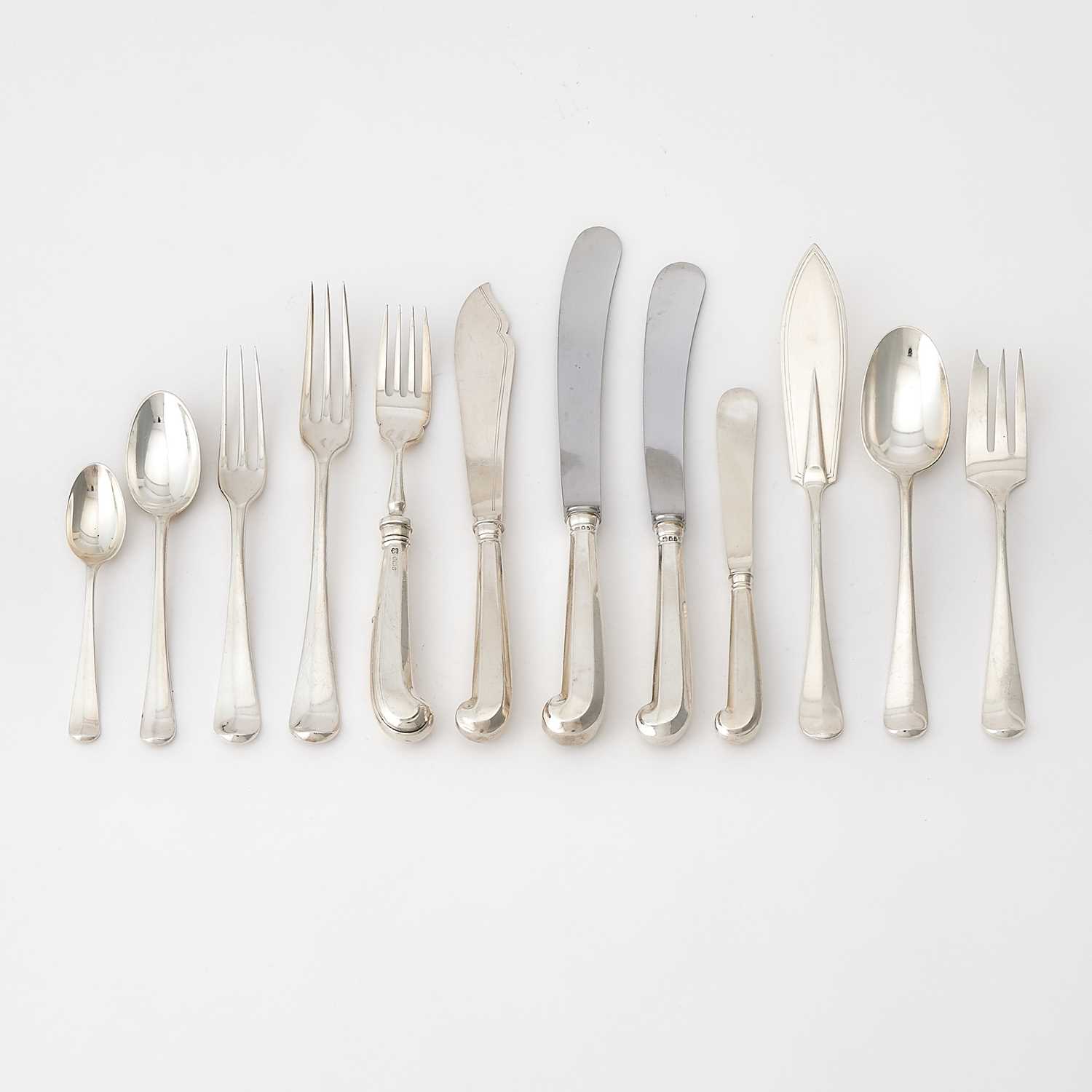 Lot 47 - Assembled English Sterling Silver Flatware Service