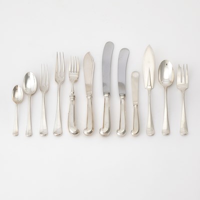 Lot 47 - Assembled English Sterling Silver Flatware Service