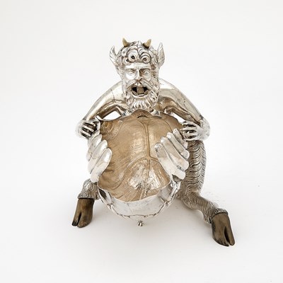 Lot 58 - Continental Silver Figural Decanter