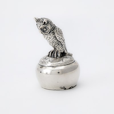 Lot 61 - Group of Sterling Silver and Silver Plated Novelty Table Articles