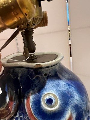 Lot 66 - Chinese Glazed Porcelain ‘Twin Fishes’ Vase