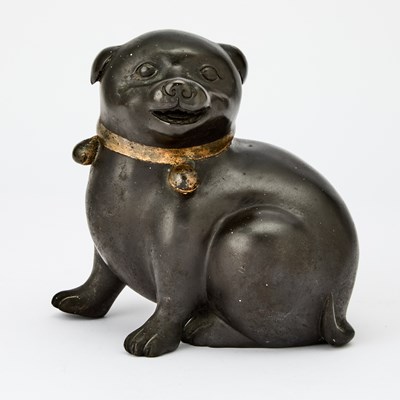 Lot 70 - Japanese-Style Bronze Sculpture of an Akita