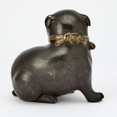 Lot 70 - Japanese-Style Bronze Sculpture of an Akita