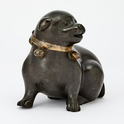 Lot 70 - Japanese-Style Bronze Sculpture of an Akita