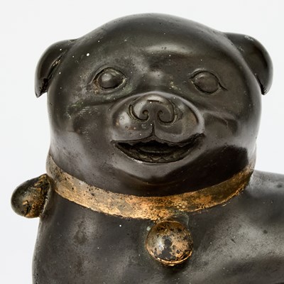 Lot 70 - Japanese-Style Bronze Sculpture of an Akita