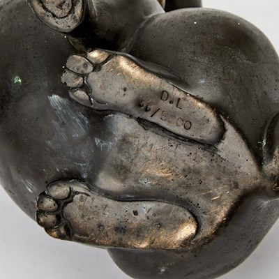 Lot 70 - Japanese-Style Bronze Sculpture of an Akita