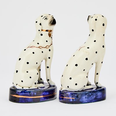 Lot 71 - Group of Porcelain and Pottery Figures of Dogs