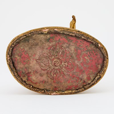 Lot 365 - A Rare Tibetan Gilt Bronze Figure of Virupa