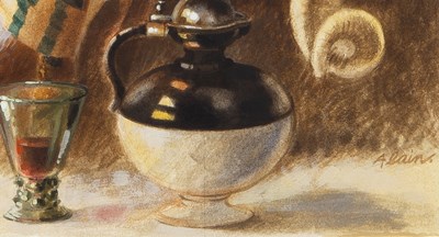 Lot 28 - Original watercolor of Reynard the Fox by Alain Vaes