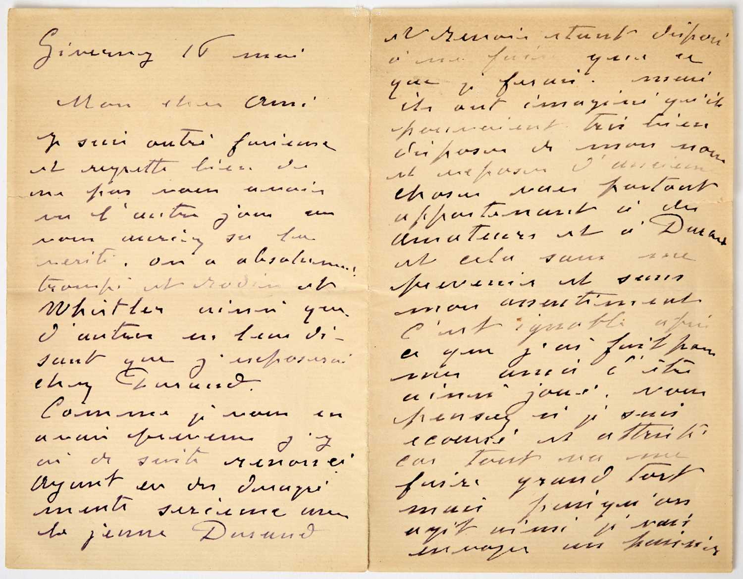 Lot 254 - Monet quarrels with Renoir