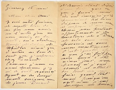 Lot 254 - Monet quarrels with Renoir