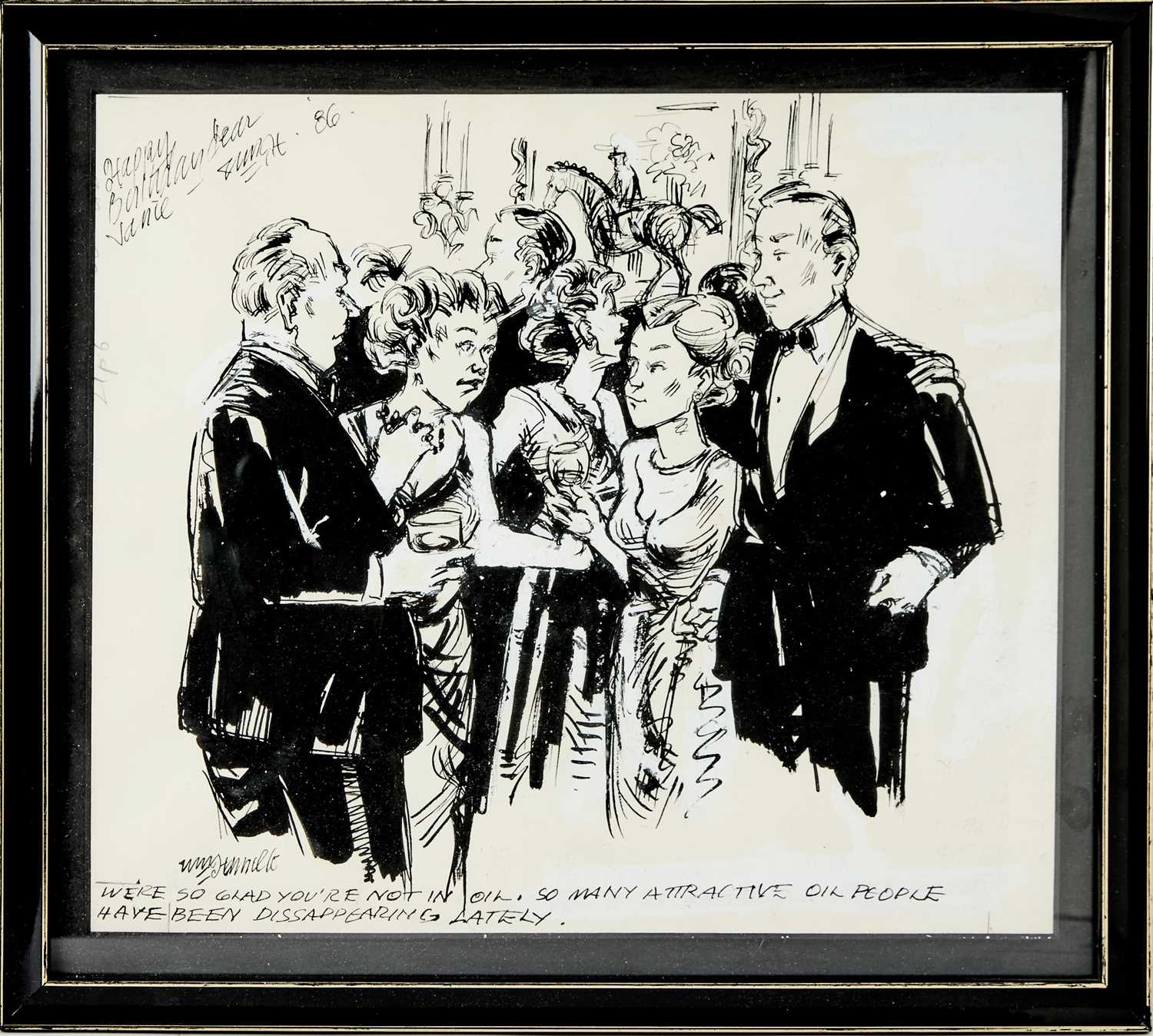 Lot 40 - A William Hamilton drawing for a cartoon