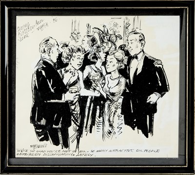 Lot 40 - A William Hamilton drawing for a cartoon