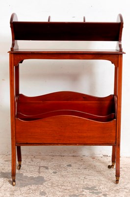 Lot 94 - George III Style Inlaid Mahogany Book Stand