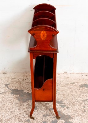 Lot 94 - George III Style Inlaid Mahogany Book Stand