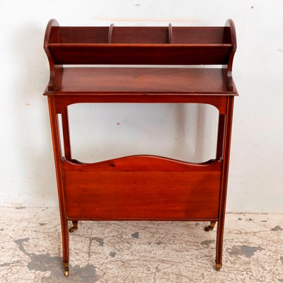 Lot 94 - George III Style Inlaid Mahogany Book Stand