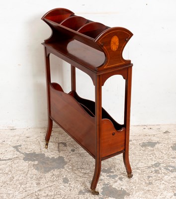 Lot 94 - George III Style Inlaid Mahogany Book Stand