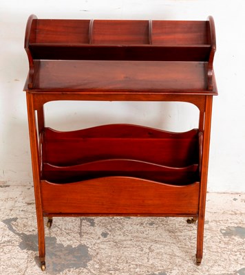 Lot 94 - George III Style Inlaid Mahogany Book Stand