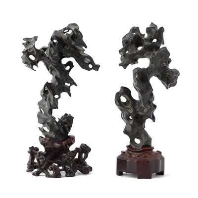 Lot 35 - Two Chinese Lingbi Scholar's Rocks