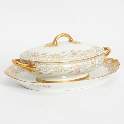 Lot 80 - Limoges Porcelain Tureen and Tray
