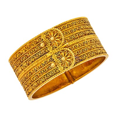 Lot 39 - Zolatas Gold Cuff Bangle Bracelet