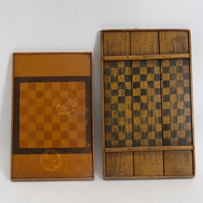 Lot 89 - Two Painted Wood Game Boards
