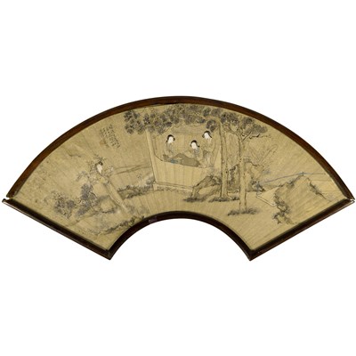 Lot 43 - A Chinese Fan Painting