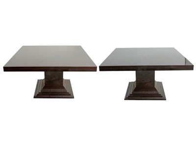 Lot 128 - Pair of Modern lacquer dining Tables
