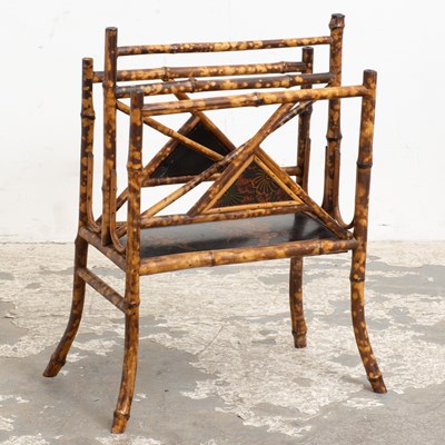Lot 130 - Victorian Style Bamboo Canterbury