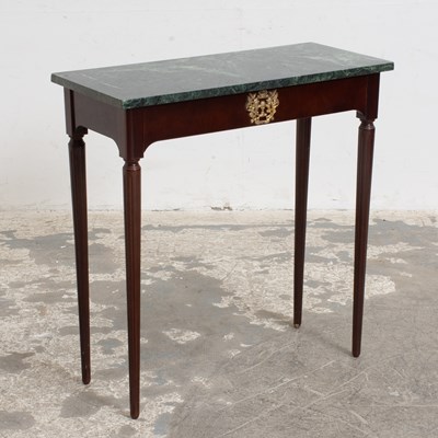 Lot 135 - Mahogany Marble Top Side Table