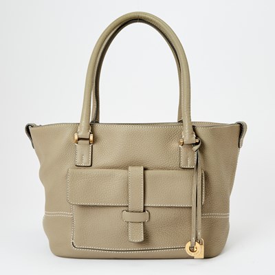 Lot 1235 - Loro Piana Taupe Leather Bag