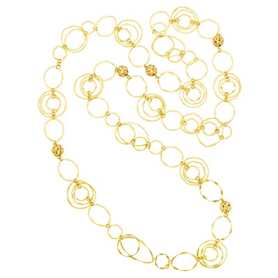 Lot 64 - Cartier Long Gold Chain Necklace