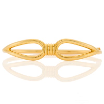 Lot 1002 - Gold Bangle Bracelet