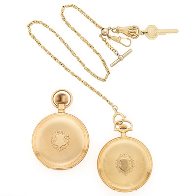 Lot 1300 - Two Waltham Gold Hunting Case Pocket Watches