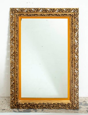 Lot 150 - Lattice Carved Wood Frame Mirror