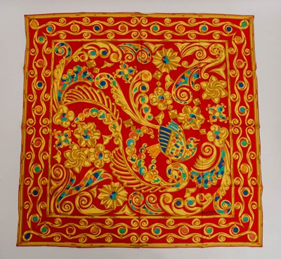 Lot 196 - Lanvin Red Silk Scarf