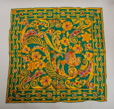 Lot 197 - Lanvin Turquoise Silk Scarf