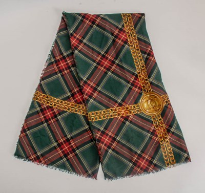 Lot 201 - Chanel Tartan Pattern Scarf
