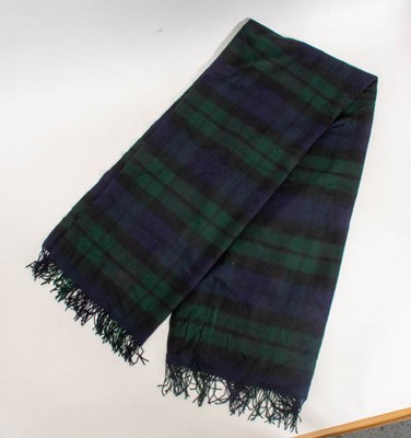Lot 202 - Catherine Capriotti Green Tartan Shawl