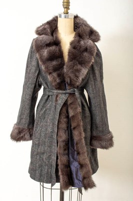 Lot 210 - Maximilian Reversable Mink and Wool Coat