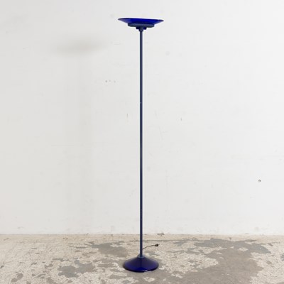 Lot 153 - Blue Torchere Floor Lamp