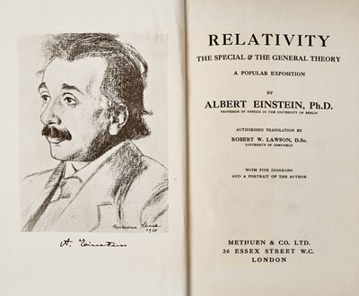 Lot 50 - The first appearance of Einstein in English