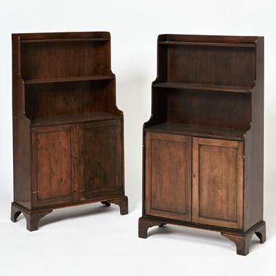 Lot 171 - Pair of Three-Tier Mahogany Bookcases