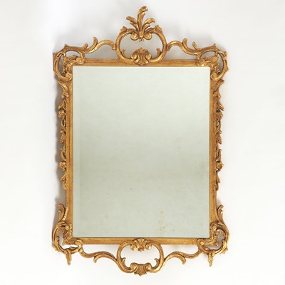 Lot 241 - Louis XV Style Giltwood Mirror