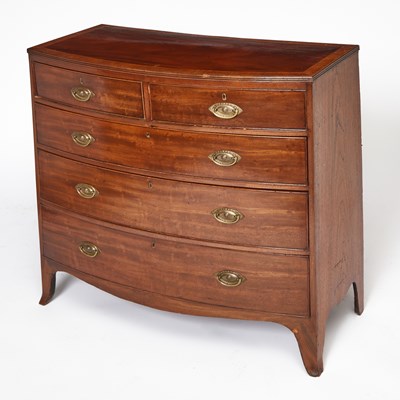 Lot 157 - George III Inlaid Mahogany Bowfront Chest of Drawers