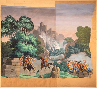 Lot 430 - Revolutionary War Interest: Zuber Wallpaper Fragments