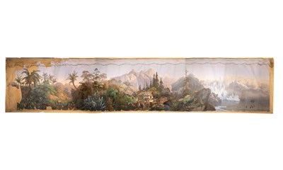 Lot 429 - Zuber Hand-Painted Wallpaper Panel