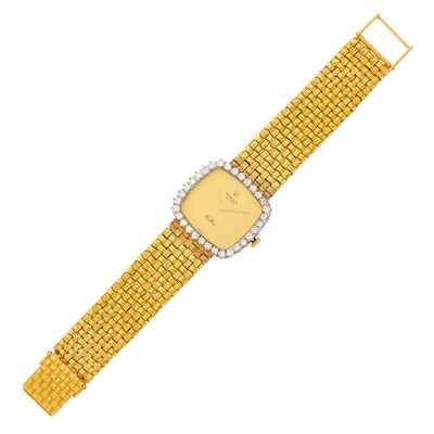 Lot 87 - Rolex Two-Color Gold and Diamond 'Cellini' Wristwatch, Ref. 4084